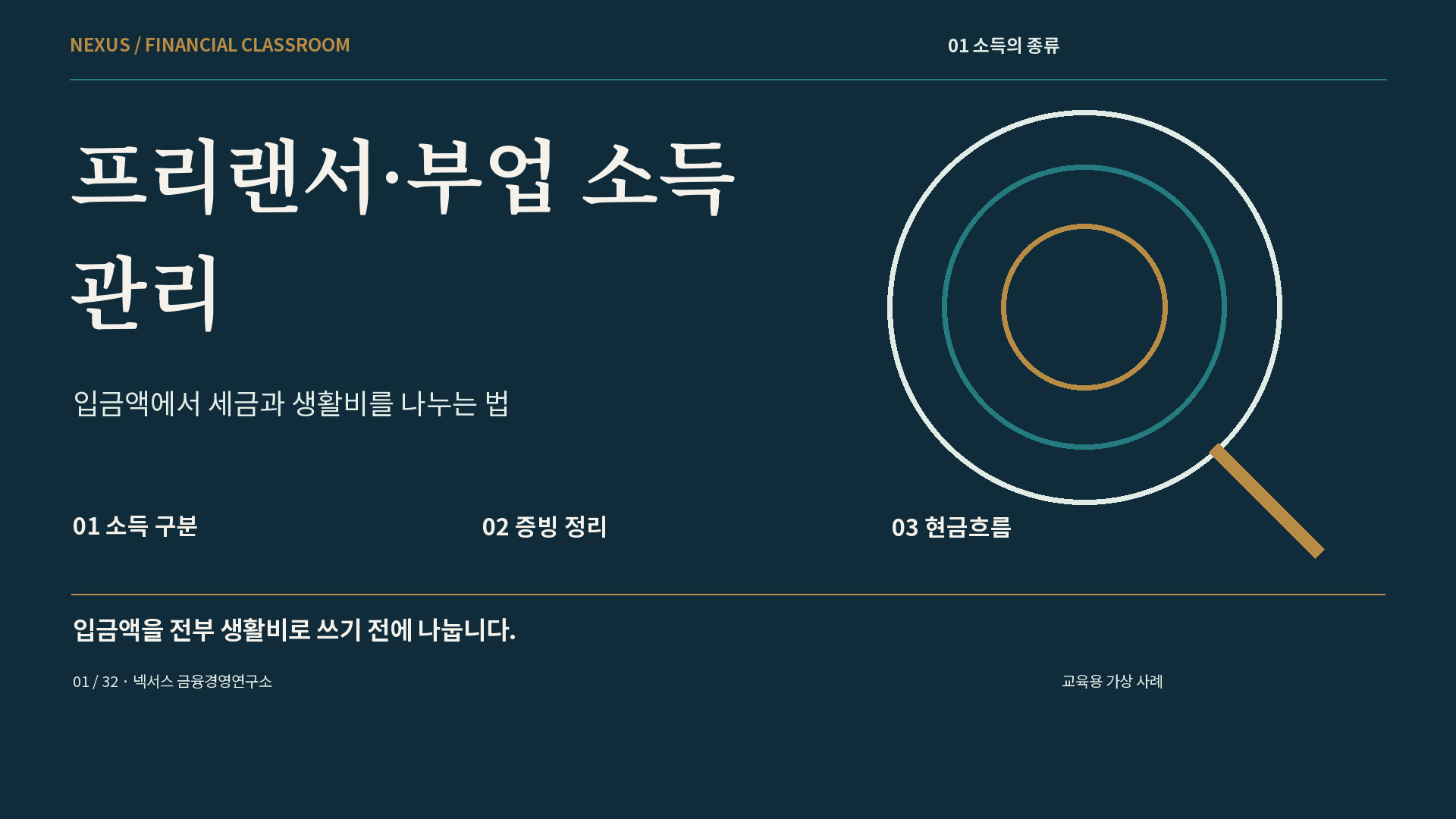 프리랜서·부업 소득 관리 강의 표지