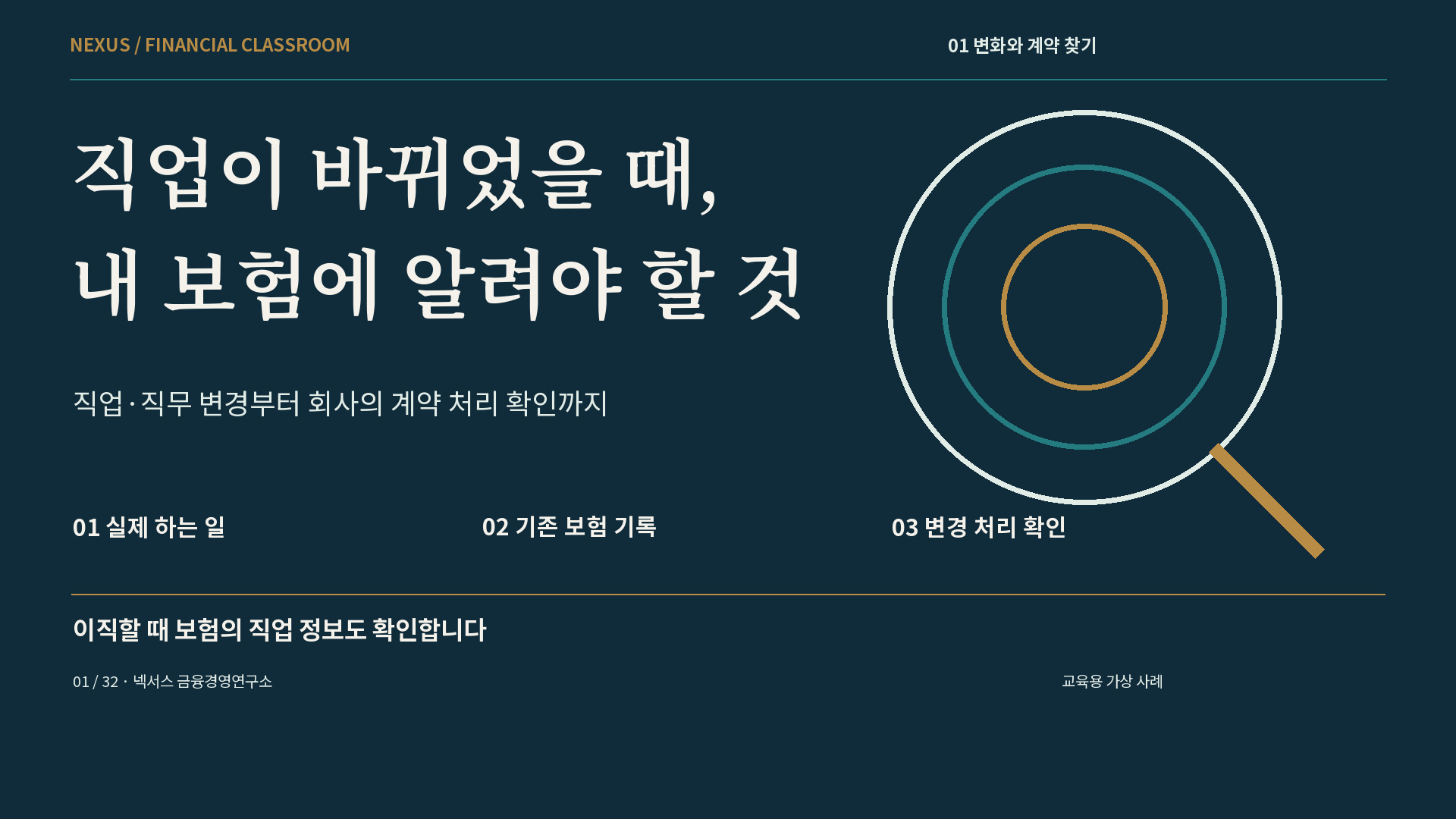 직업이 바뀌었을 때, 내 보험에 알려야 할 것