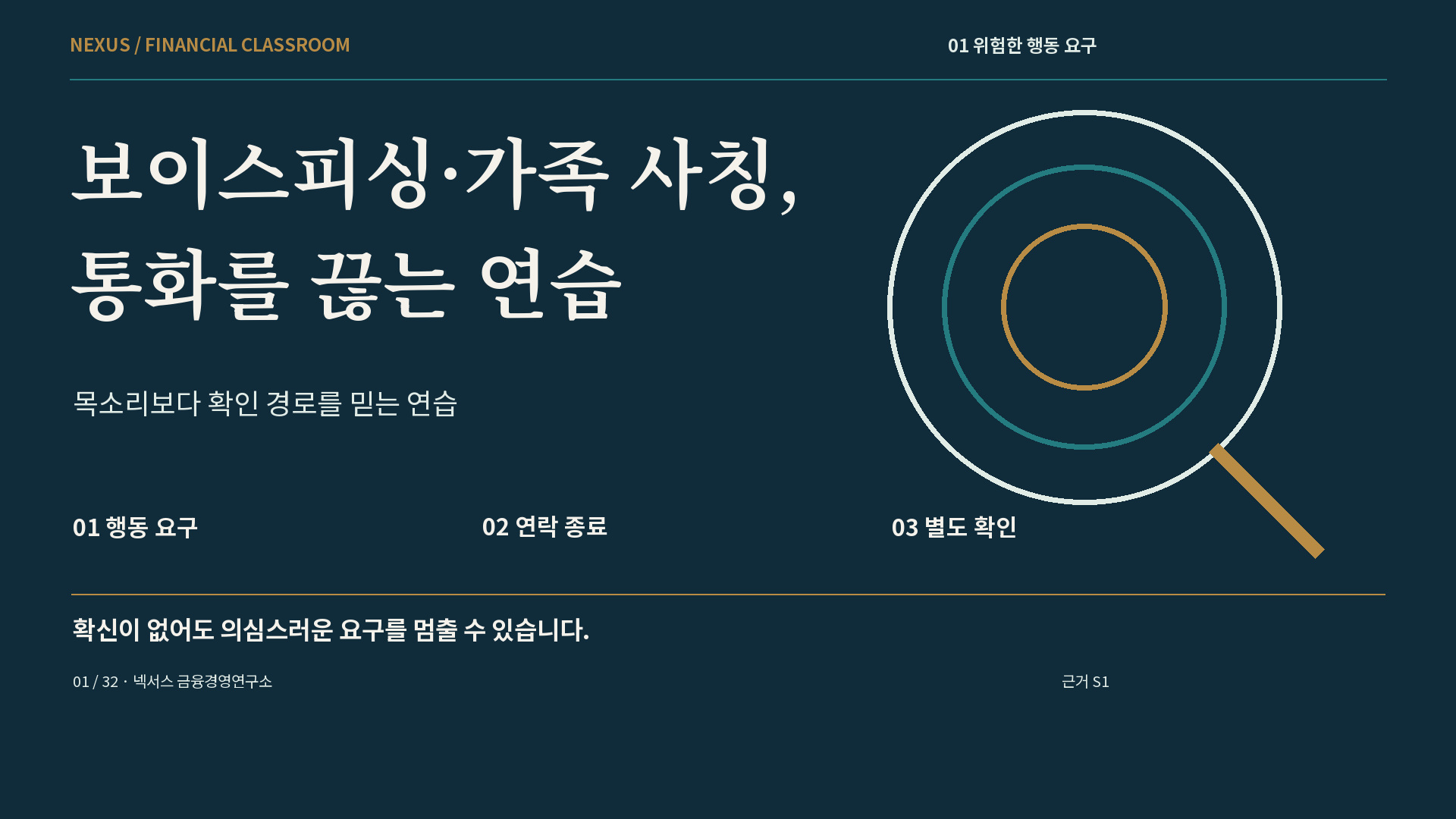 보이스피싱·가족 사칭, 통화를 끊는 연습